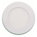 [3103L-6.5K] Lucerna - Lampara Panel Clasica LED 6W 4" 6500K Luz Fria Redonda Empotrar 450lm