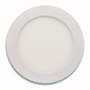 [3105L-6.5K] Lucerna - Lampara Panel Clasica LED 12W 6" 6500K Luz Fria Redonda Empotrar 1080lm