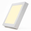 [818SCCL-3K] Lucerna - Lampara Panel Driver/Integrado LED Compact Lumen 18W 8" 3000K Luz Calida Cuadrada Superficial 1710lm