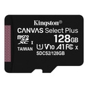 [SDCS2/128GB] Kingston - Tarjeta de Memoria Micro SD 128GB Canvas Select Plus 100MB/s UHS-I Clase 10