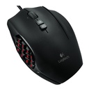 [G600-BLACK] Logitech - Mouse Alambrico USB RGB LIGHTSYNC MMO 20 Botones Gaming [Negro]