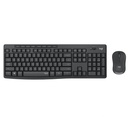 [MK295-BLACK/GREY] Logitech - Combo Teclado y Mouse Inalambrico [Español] [Negro/Gris]