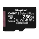 [SDCS2/256GB] Kingston - Tarjeta de Memoria Micro SD 256GB Canvas Select Plus 100MB/s UHS-I Clase 10