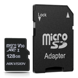 [HS-TF-C1/128G/Adapter] Hikvision - Memoria Micro SD con Adaptador SD 128GB 92MB/s Clase 10 Hikstorage