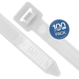 [WP-TW3.6-20WHITE] Wireplus - Tirrap 20Cm 3.6mm Blanco [100 Unidades]