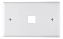 [WP-FP01-WHITE] Wireplus - Placa Frontal FacePlate 1 Toma Blanco [Unidad]