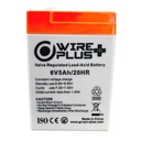 [WP-BAT6V-5A] Wireplus - Bateria Sellada Acido-Plomo 6V 5Ah