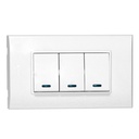 [B516-W] Igoto - Interruptor Triple Serie B [Blanco]