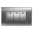 [B516-S] Igoto - Interruptor Triple Serie B [Plata]