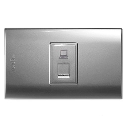 [B408-S] Igoto - Toma de Red RJ45 Serie B [Plata]