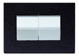 [Z514-B] Igoto - Interruptor Doble Largo Serie Z [Negro]