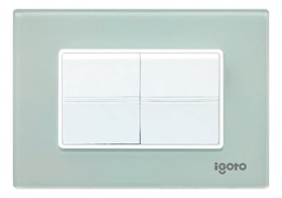 [Z514-A] Igoto - Interruptor Doble Largo Serie Z [Acrilico]