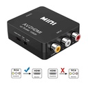 Convertidor Video RCA Hembra a HDMI Hembra