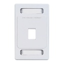 [KFP-S-01-02-S] Siemon - Placa de Pared Keystone de 1 Salida Color blanco para Jacks Keystone Z-MAX y MAX