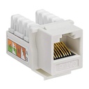 [ATB-COUPLER6] Beconnect  - Conector Keystone Jack Coupler RJ-45 Categoria 6 Blanco [Unidad]