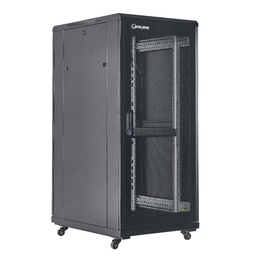 [A36832-MDM/600x800-BLACK] Onlink - Rack de Piso [32U] Cerrado 600x800x1609mm con Puerta Frontal de Malla y Doble Puerta Trasera de Malla [Negro]