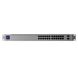 [USW-24] Ubiquiti - Switch UniFi Capa 2 de 24 Puertos 10/100/1000 Mbps + 2 Puertos 1G SFP Pantalla Informativa