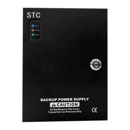 [STC-FC10A9CHB] STC- Fuente Centralizada 9 Canales 12V 10Amp con Respaldo por Bateria (No incluida)