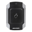 [DS-K1104M] Hikvision - Lector de Tarjetas MIFARE Wiegand W26 - W34 y RS-485 IP65 IK10 Estetico y Facil de Utilizar Indicador LED