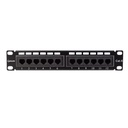 [PN-UTP612-Mini] Onlink - Mini Patch Panel 12 Puertos 10" 1U Categoria 6