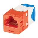 [CJ6X88TGRD] Panduit - Conector Jack Coupler RJ-45 Categoria 6A Rojo Pan-Net [Unidad]