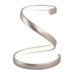 [S-06M2-NI] Lucerna - Lampara de Mesa Decorativa Cobra 12w Nickel [180mmx210mm] C/Switch 3 tonos 3K-4K-6K 