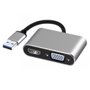 [ADA106] Adaptador USB-M a HDMI/VGA Hembra