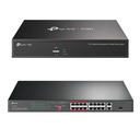 [NVR1016H + TL-SL1218P] TP-Link - Combo VIGI NVR 16 CH 4K + SWITCH GIGABIT 16Puertos 10/100 Mbps – 2Puertos PoE+ 16P RACK