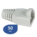 [ATB-BOTARJ45G] Beconnect - Botas Protectoras RJ45 Color Gris [50 Unidades]