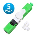 [ATB-FASTCVTC] Beconnect - Conector Rapido de Fibra Optica FTTH APC Verde [ESC250D] [05 unidades]