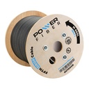 [POWER-DROP-G57A1-1KM-1] Power Fiber - Cable Drop Outdoor de Fibra Optica FTTH 1 Hilo G57A1 [Bobina 1000 Metros]