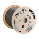[POWER-DROP-G57A1-1KM-2] Power Fiber - Cable Drop Outdoor de Fibra Optica FTTH 2 Hilos G57A1 [Bobina 1000 Metros]