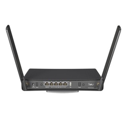 [RBD53iG-5HacD2HnD] Mikrotik - (hAP ac3) Router Inalámbrico de Doble Banda con 5 Puertos Gigabit Ethernet y Antenas Externas de Alta Ganancia