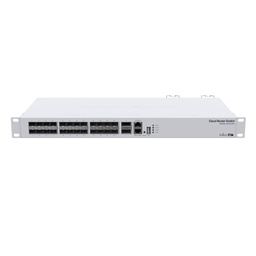 [CRS326-24S+2Q+RM] Mikrotik - Cloud Router Switch Sistema Operativo Dual 24 Puertos 10G SFP+ 2 Puertos 40G QSFP+