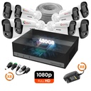 [KITCAM02] Hikvision - Kit Cámaras de Seguridad 8CH ColorVU 8 Bullet HD 1080P [2MP] 480Gb con Accesorios