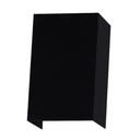 [LP-5640] Lucerna - Aplique Negro 10w Aluminio+Policarbonato 3k IP65 150x92x50mm   