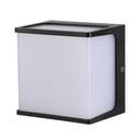 [LP-0641] Lucerna - Aplique Blanco / Negro 8w Policarbonato 3k IP65 120x120x92mm    