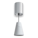 [S-VULCANO-C-N] Lucerna - Lampara Colgante Ajustable Negra 12W  3 Tonos de Luz 3k - 4k - 6k