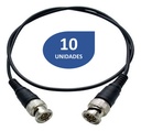 [ACC-CAB-BNC1-10UND] Wireplus - Patch Cord BNC [1 Metro] [10 Unidades]