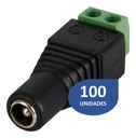 Conector 12V Hembra 2.1mm [100 Unidades]