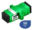 [WPF-ADPT-SCAPC-50UND] Wireplus - Adaptador - Puente - Acoplador de Fibra Optica SC-APC Verde [50 Unidades]