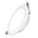 [615CL-3CCT] Lucerna - Lampara Panel Driver/Integrado LED Compact Lumen 15W 6" 3K 4K 65K Tres tonos Redonda Empotrar 1275lm