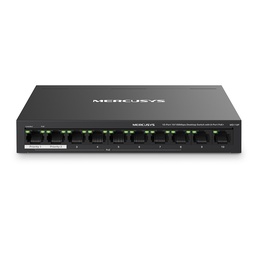 [MS110P] Mercusys - Switch de Escritorio de 10 Puertos y 8 POE