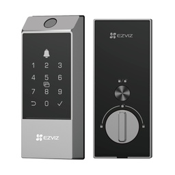[CS-DL04-R100-WBCP-GR] Ezviz - Cerradura de Cerrojo Inteligente con Conectividad Wi-Fi Directa de Alta Gama Diseñada para Hogares y Oficinas