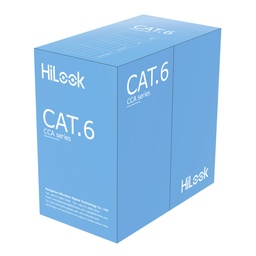 [NC-1LN6UU/CCA] HiLook - Cable UTP CAT6 (Categoria 6) CCA Interior (Gris) [Caja 305 Metros]
