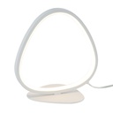 [S-MENHIR-M-B] Lucerna - Lampara de Mesa Decorativa Menhir Blanco 12w [225mmx 140mm x 230mm] C/Switch 3 tonos 3K-4K-6K