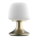 [S-MEDUSA-O] Lucerna - Lampara de Mesa Decorativa Medusa Oro 2700k [192mm x 140mm] Base recargable 2000mAh  IP20