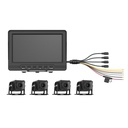 [AE-VD2501A-A/NTSC] Hikvision - Sistema de Monitoreo Local 4 Cámaras 1080p para Exterior (IP68) y Pantalla LCD de 7" a Color Soporta Cambio de Cámara al Dar Reversa al Vehiculo