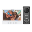 [DS-KIS213(O-STD)] Hikvision - Kit de Videoportero TurboHD con Pantalla LCD a Color de 7" Frente de Calle para Exterior de Metal 720p 117° de Visión (Gran Angular)