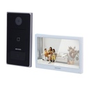 [DS-KIS608-P] Hikvision - Kit de Videoportero IP Frente de Calle para Exterior [2MP] Lector de Tarjeta MiFARE Monitor Interior WiFi Pantalla de 7" Touch